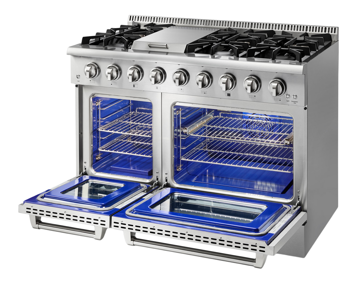 Buy 48 Inch Stainless Steel Dual Fuel Gas Range (HRG4808U) | Thor