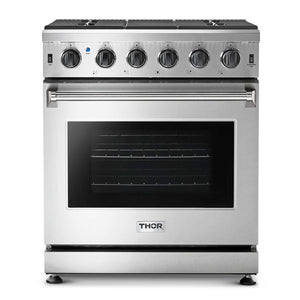 30 Inch Gas Range, 5 Burner Convection Oven – Thor Kitchen