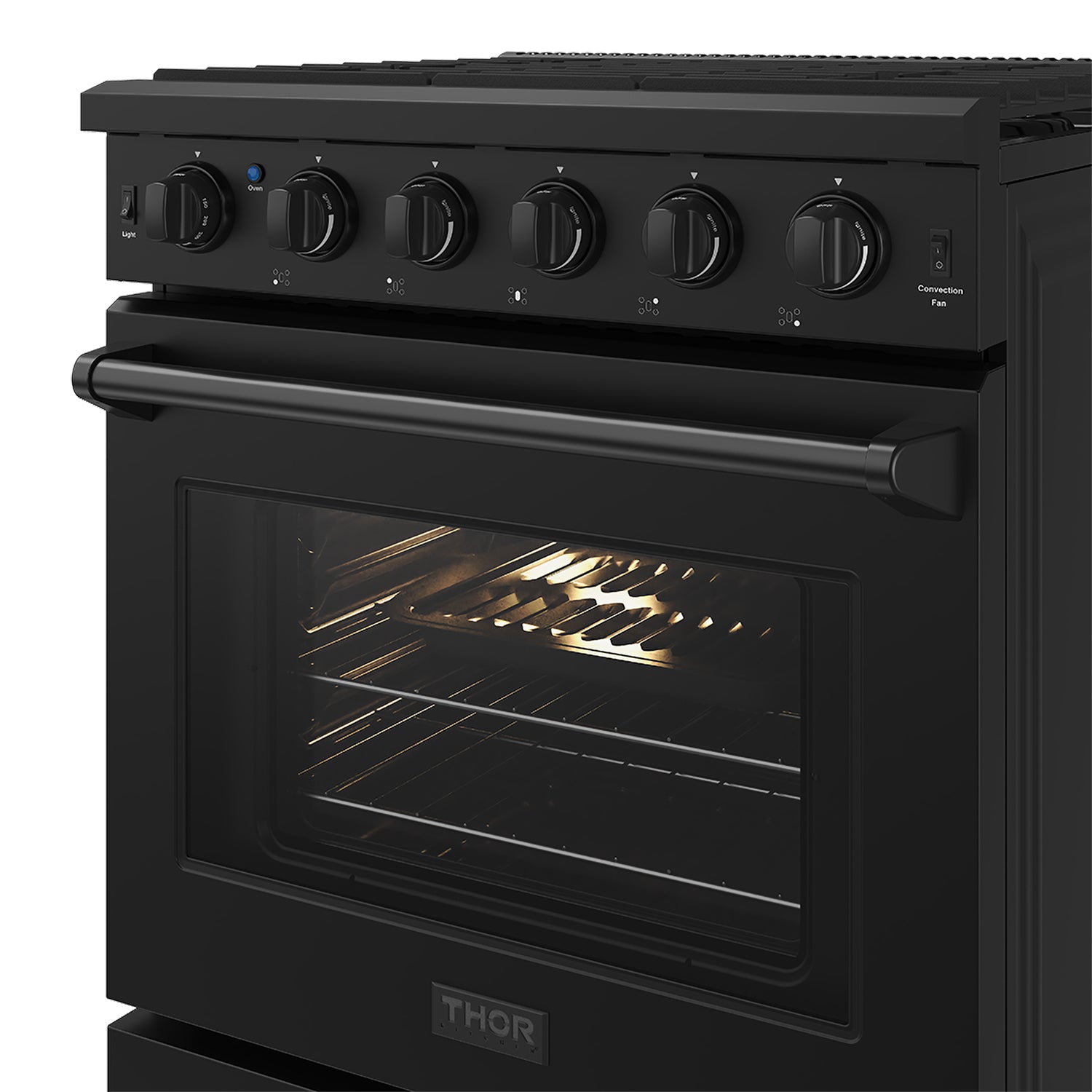 30 Inch Professional Liquid Propane Range in Black