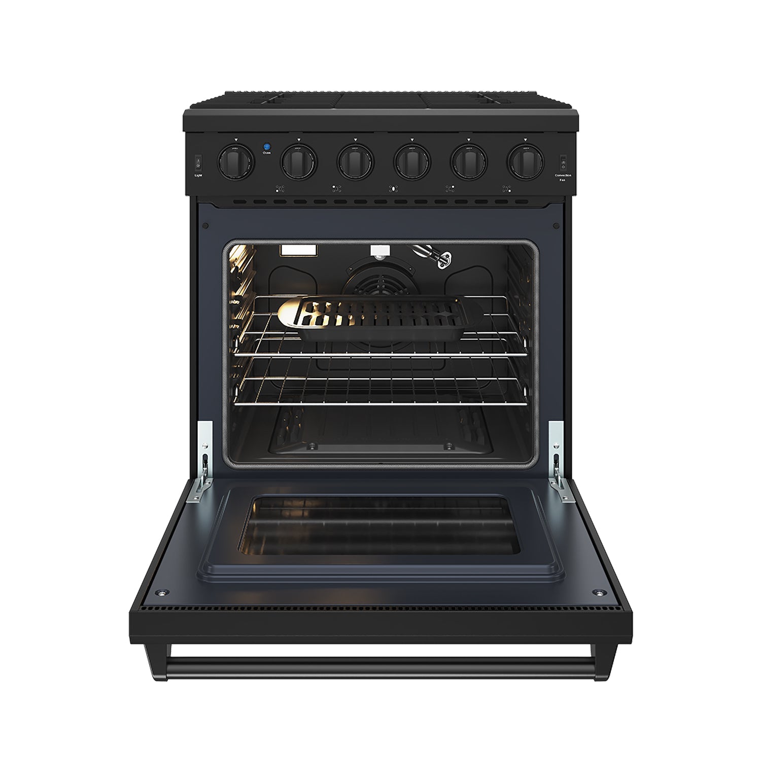 30 Inch Professional Liquid Propane Range in Black