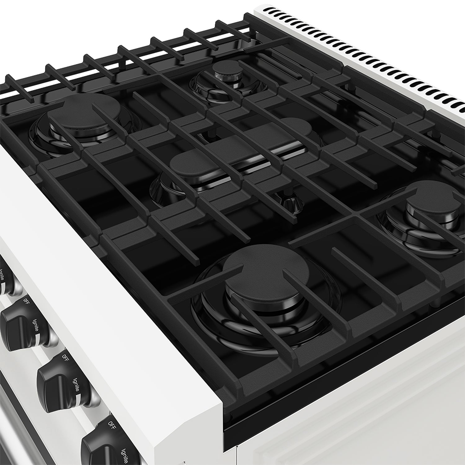 30 Inch Professional Liquid Propane Range in White