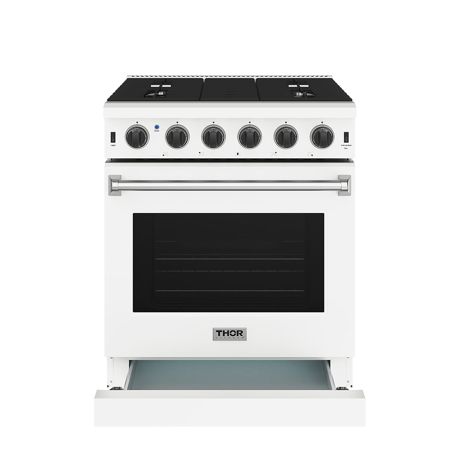 30 Inch Professional Liquid Propane Range in White