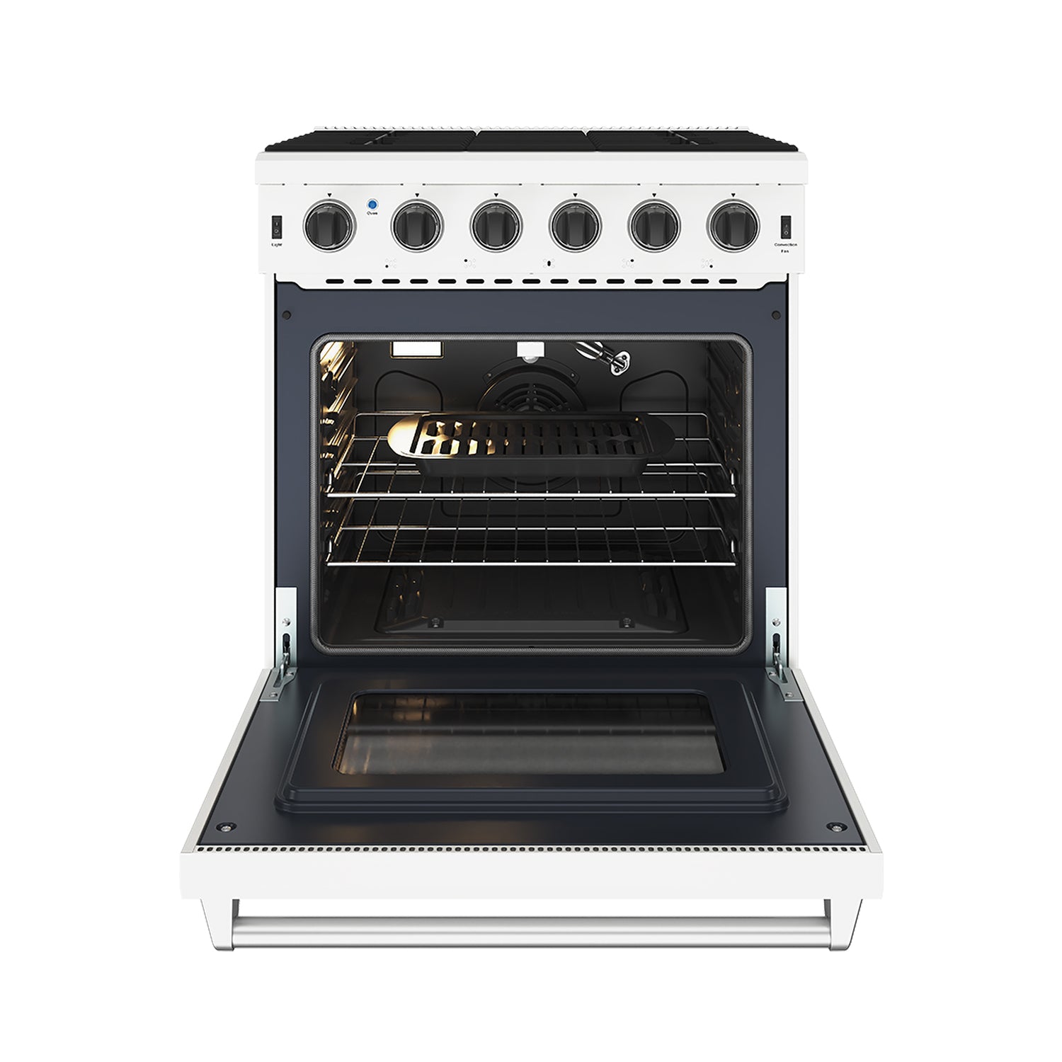 30 Inch Professional Liquid Propane Range in White