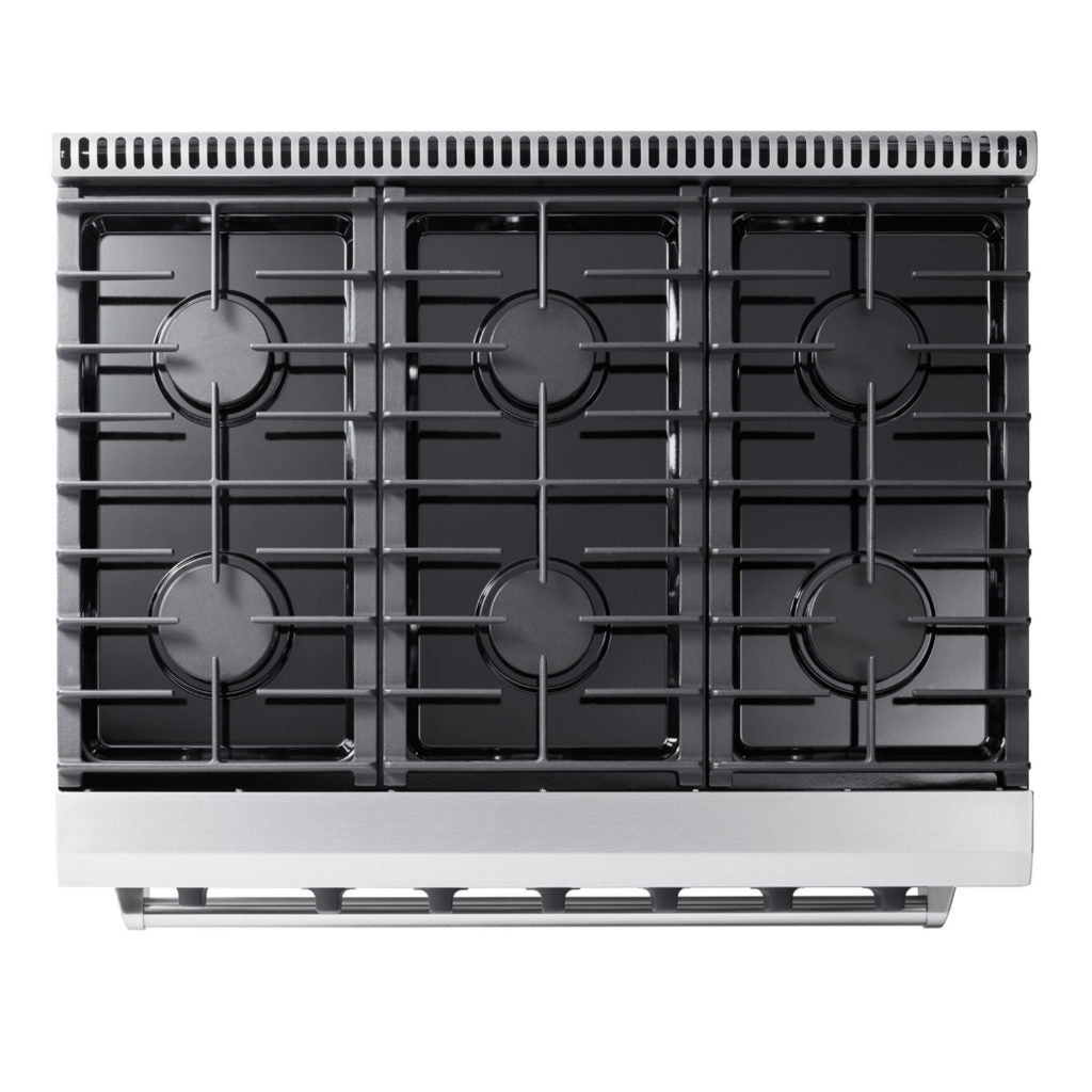 36 Inch Liquid Propane Range, 6 Burner Convection Oven - THOR Kitchen