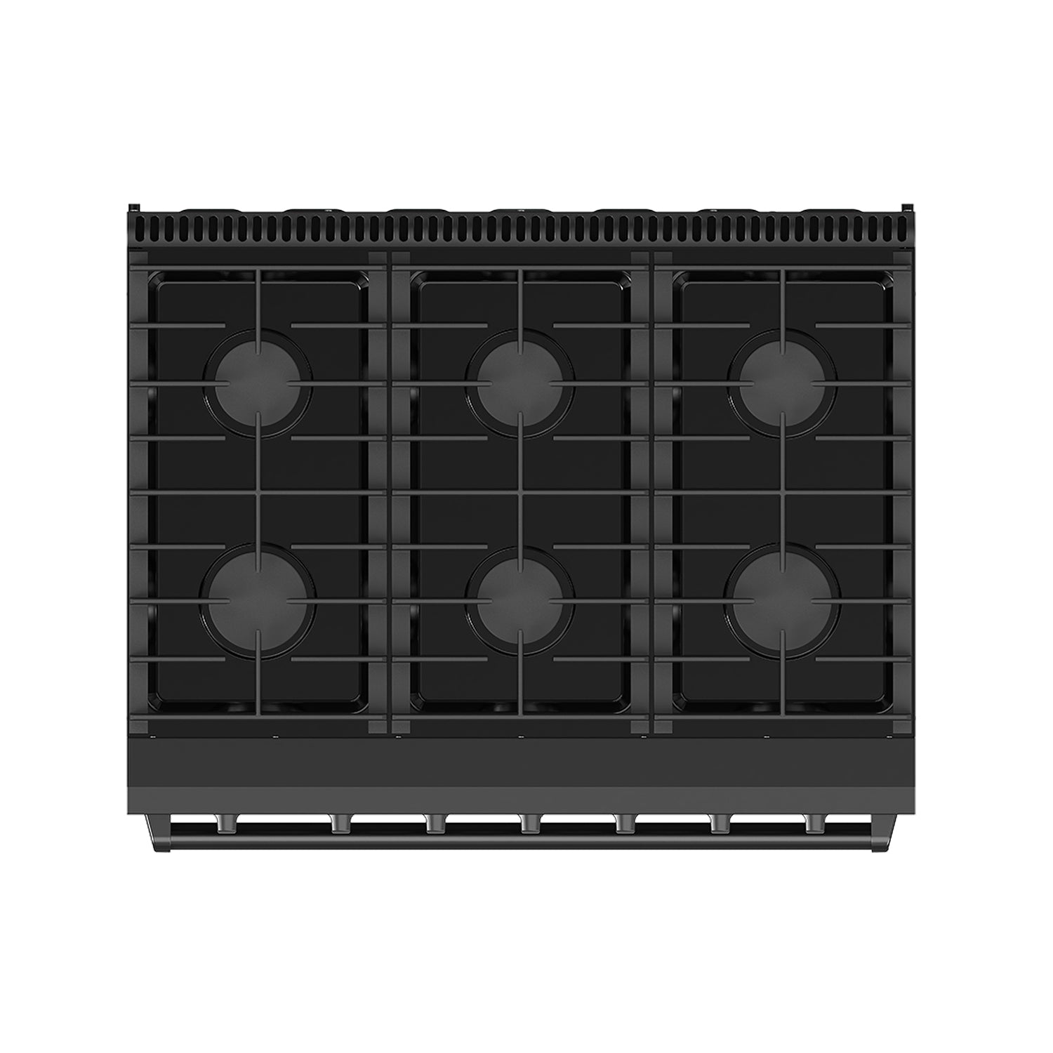 36 Inch Professional Gas Range in Black