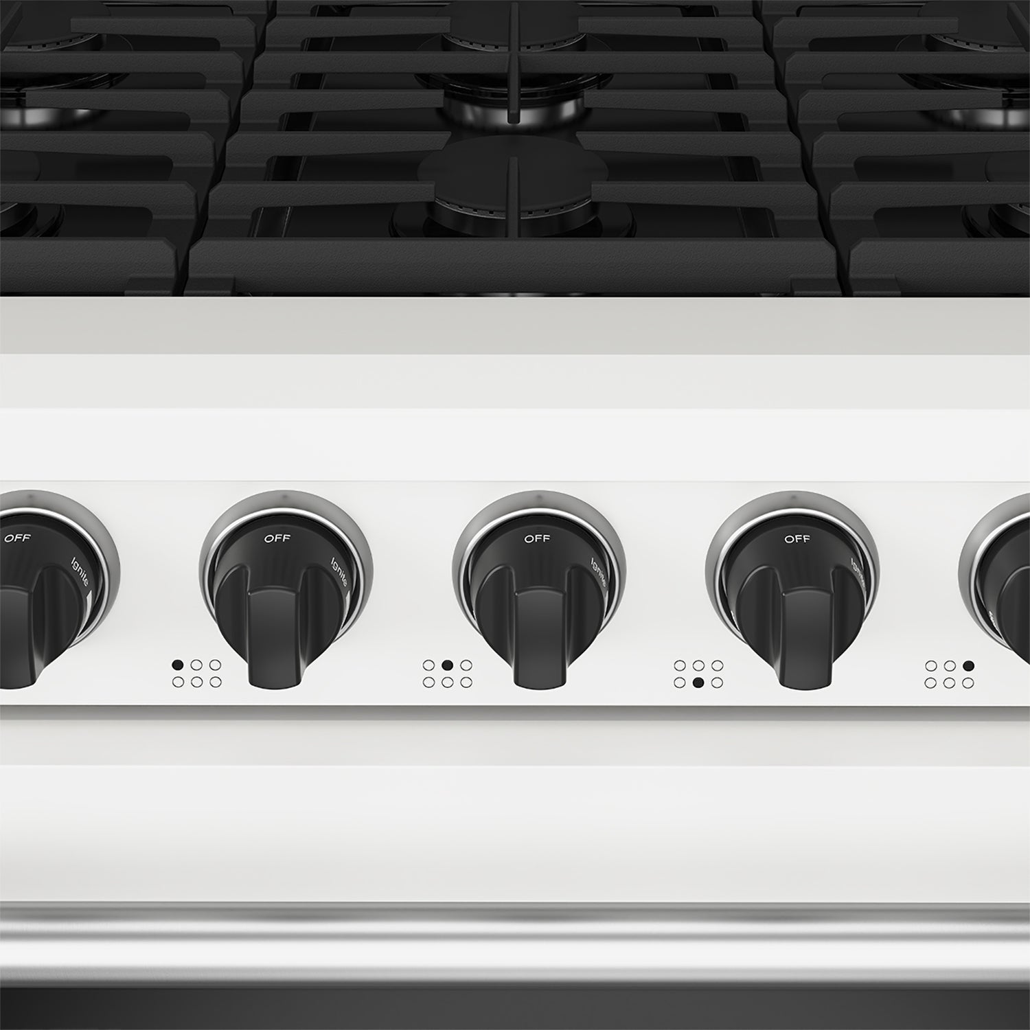 36 Inch Professional Gas Range in White