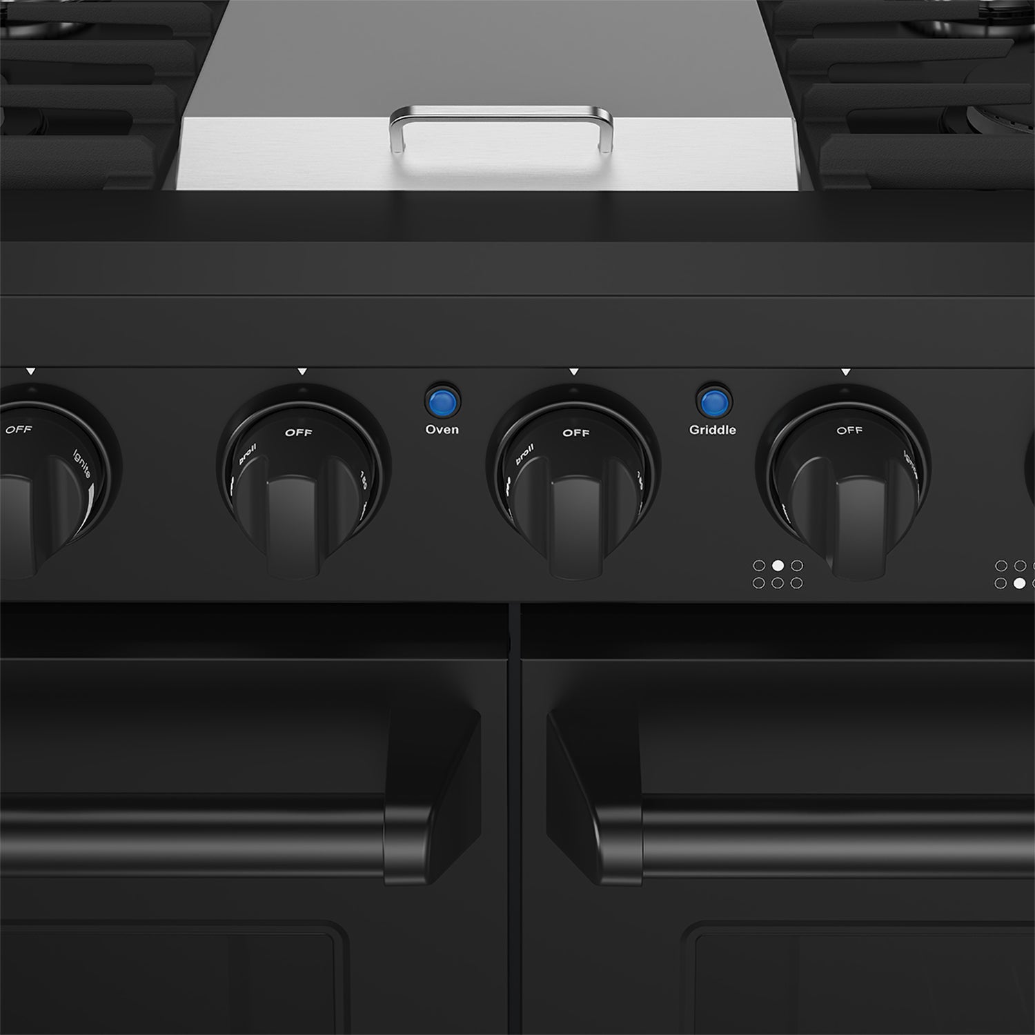 48 Inch Professional Gas Range in Black