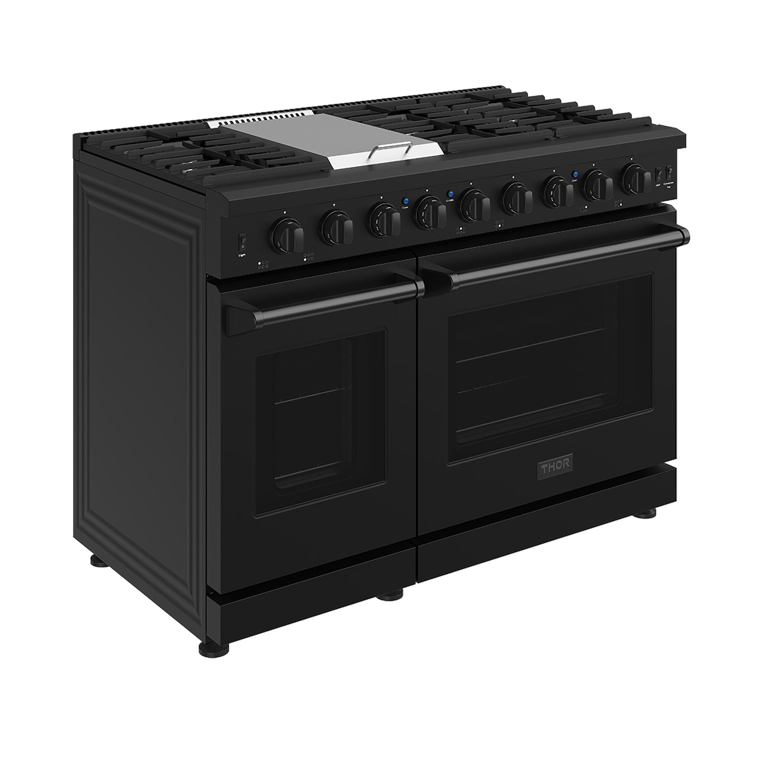 48 Inch Professional Gas Range in Black