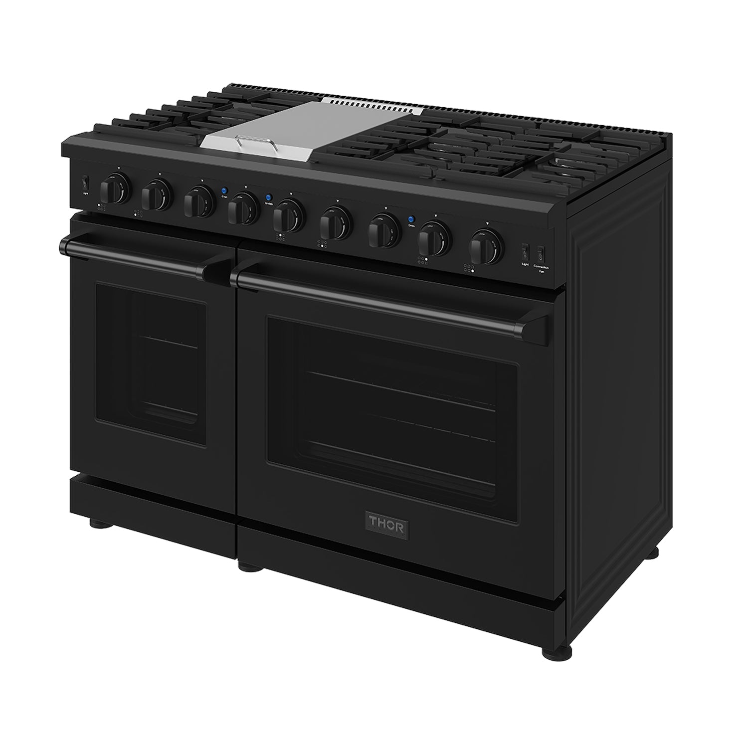 48 Inch Professional Gas Range in Black