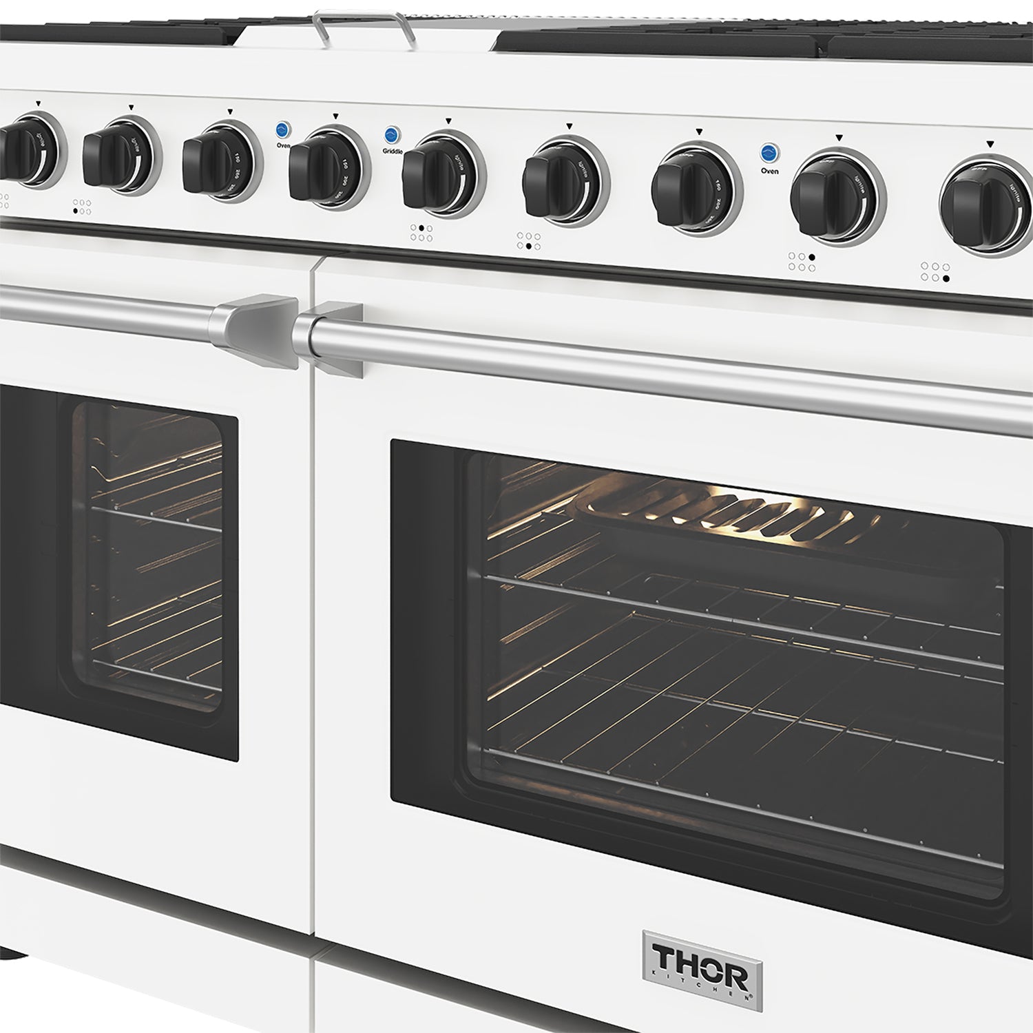 48 Inch Professional Gas Range in White