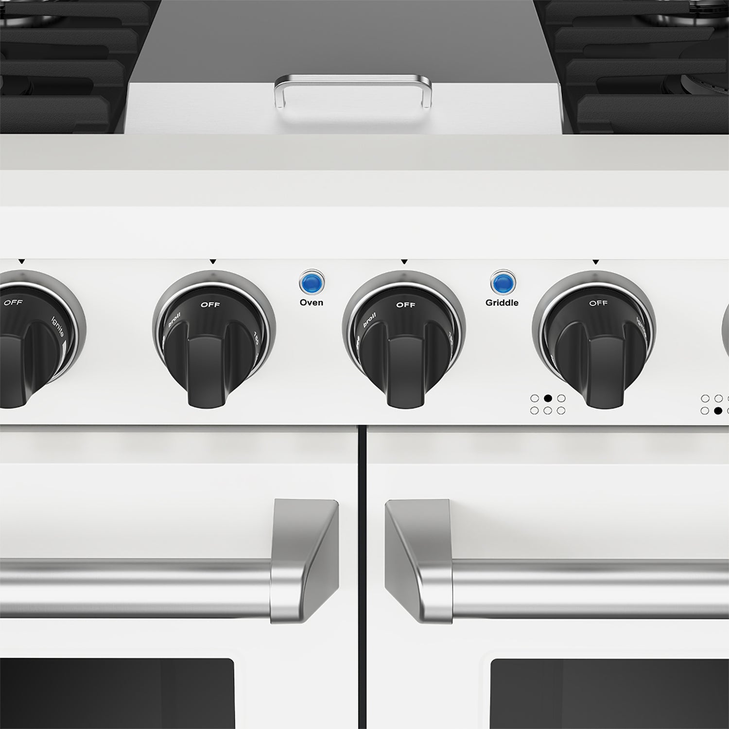 48 Inch Professional Gas Range in White