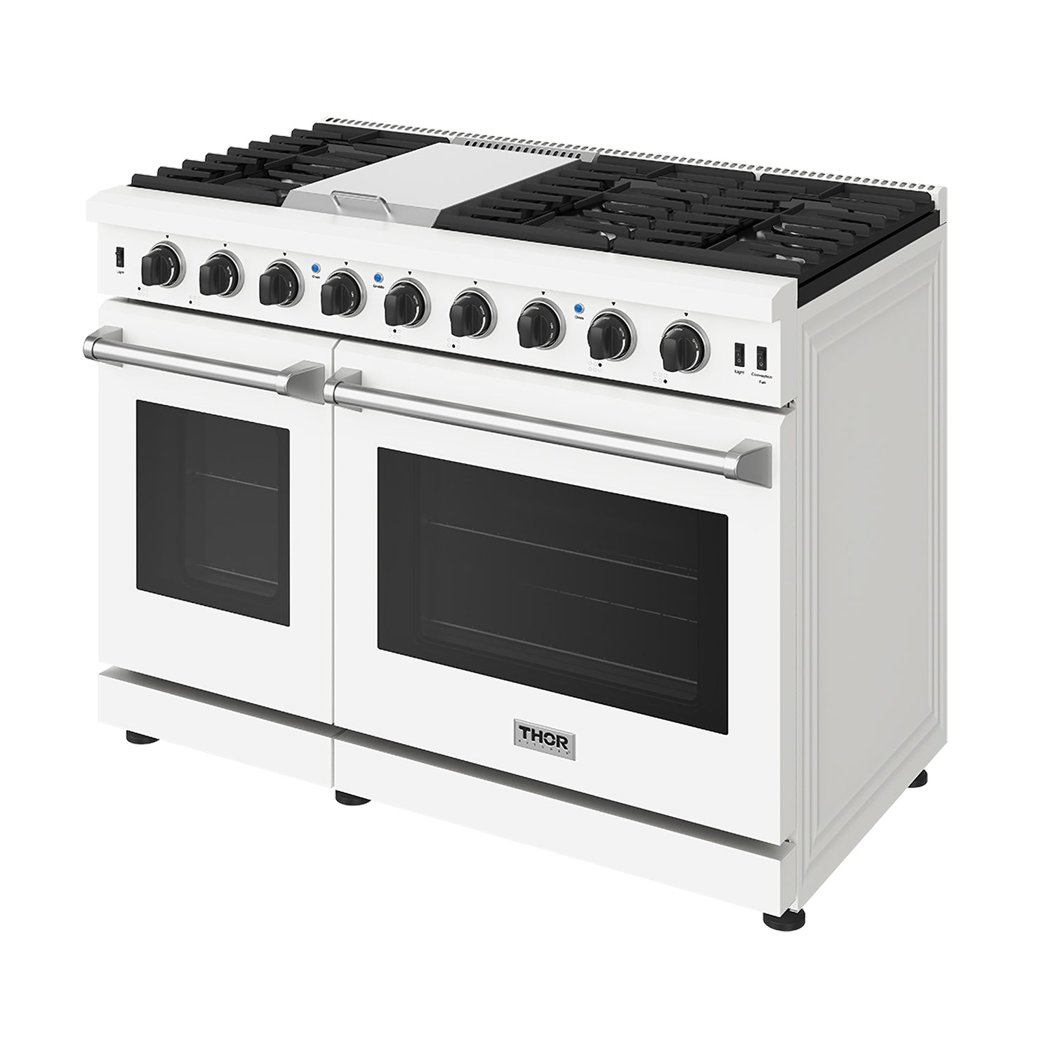48 Inch Professional Gas Range in White