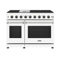 48 Inch Professional Gas Range in White