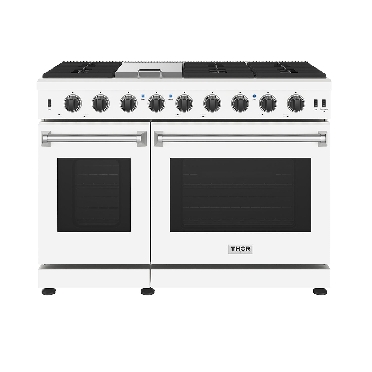 48 Inch Professional Gas Range in White