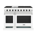48 Inch Professional Liquid Propane Range in White