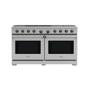 60 Inch Gas Range, 8 Burner Double Oven - THOR Kitchen