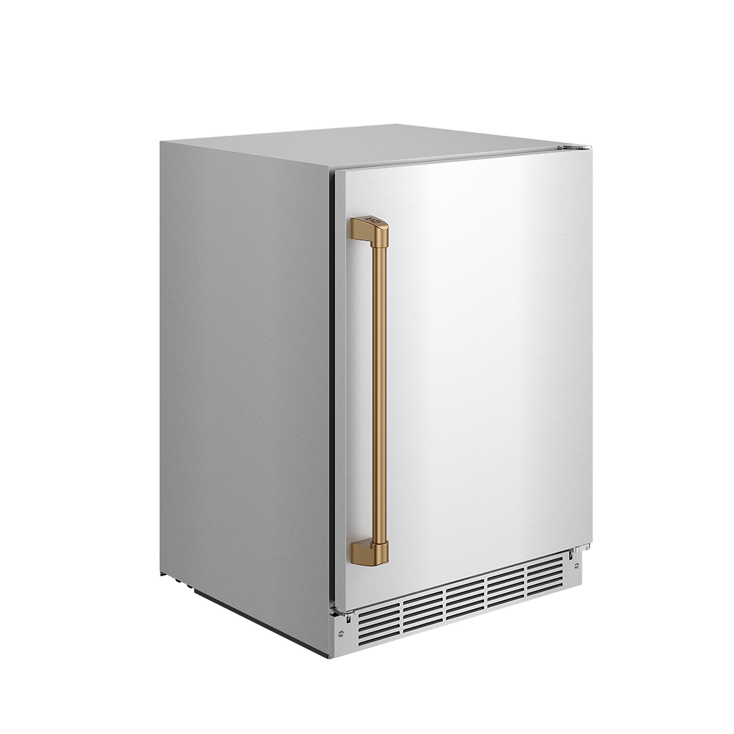 Gordon Ramsay Collection 24 Inch Outdoor Undercounter Beverage Cooler in Stainless Steel/Bronze