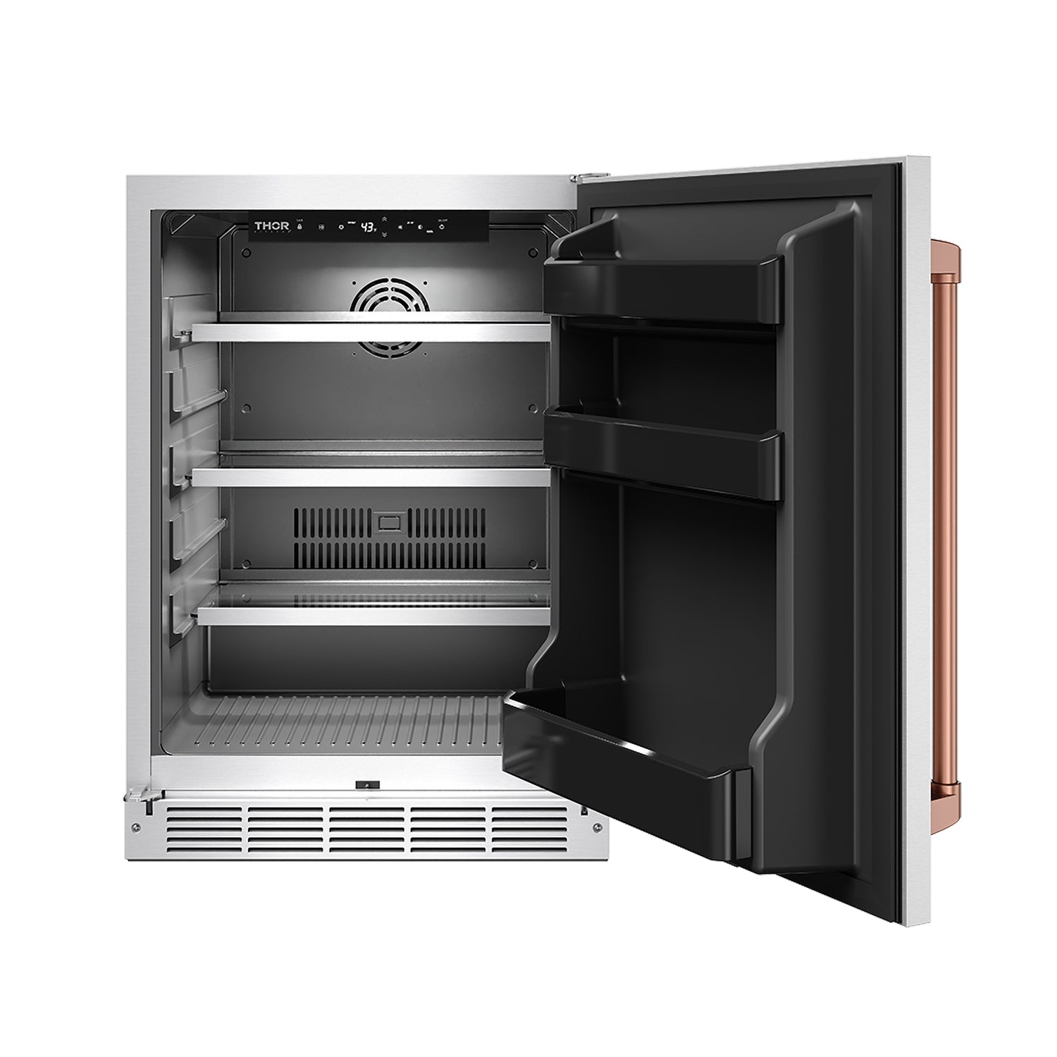 Gordon Ramsay Collection 24 Inch Outdoor Undercounter Beverage Cooler in Stainless Steel/Rose Gold