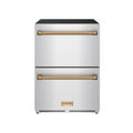 24 Inch Undercounter Built-In / Freestanding Drawer Freezer – Stainless Steel/Bronze | Gordon Ramsay Series