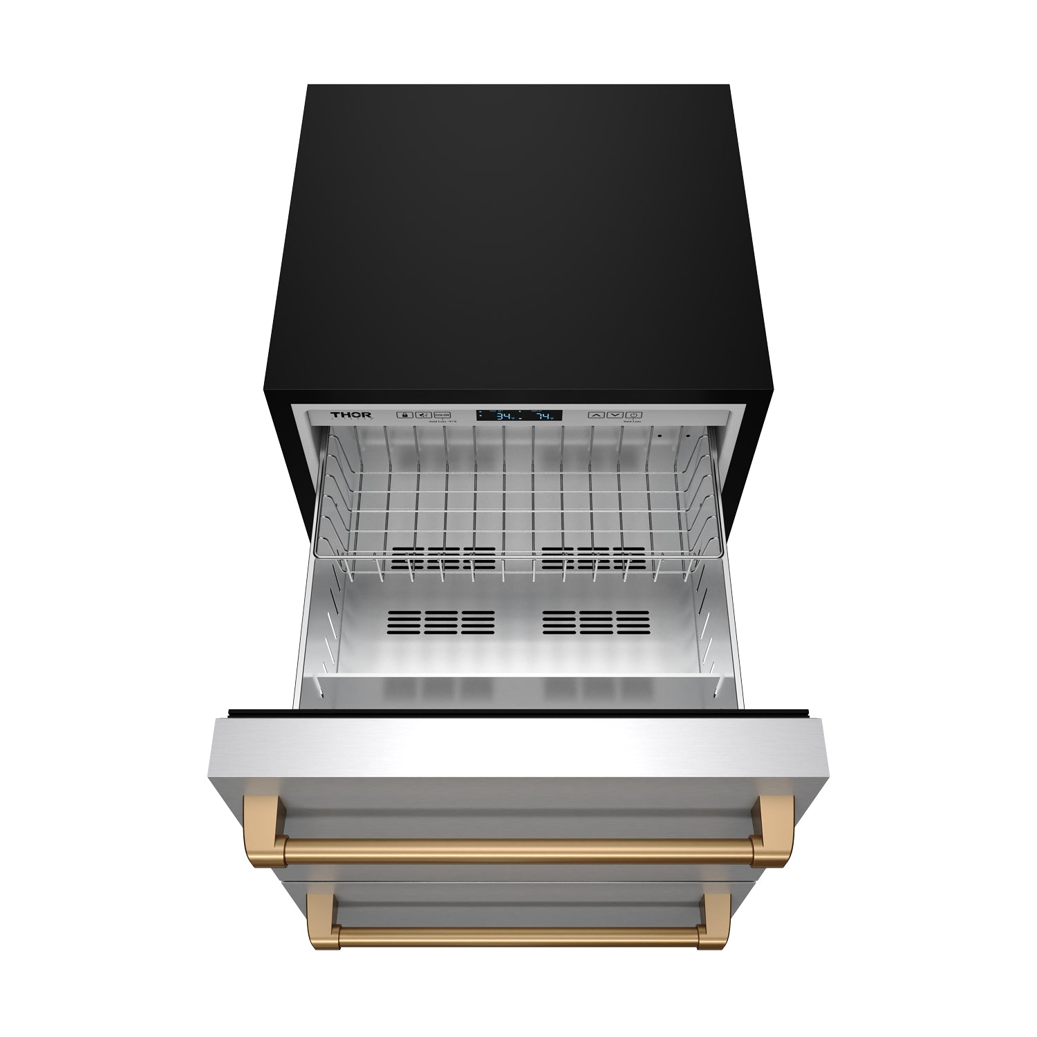 24″ Undercounter Built-In / Freestanding Drawer Freezer – Stainless Steel/Bronze | Gordon Ramsay Series