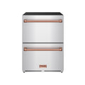24 Inch Undercounter Built-In or Freestanding Drawer Refrigerator – Stainless Steel/Rose Gold | Gordon Ramsay Series