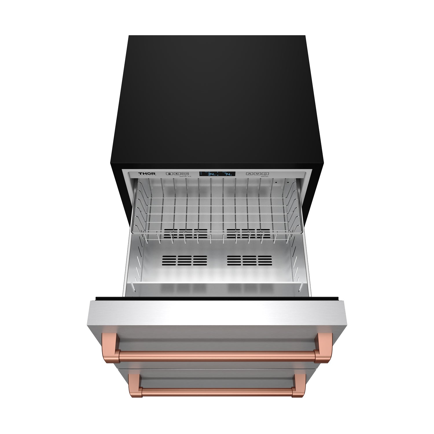 24" Undercounter Built-In or Freestanding Drawer Refrigerator – Stainless Steel/Rose Gold | Gordon Ramsay Series