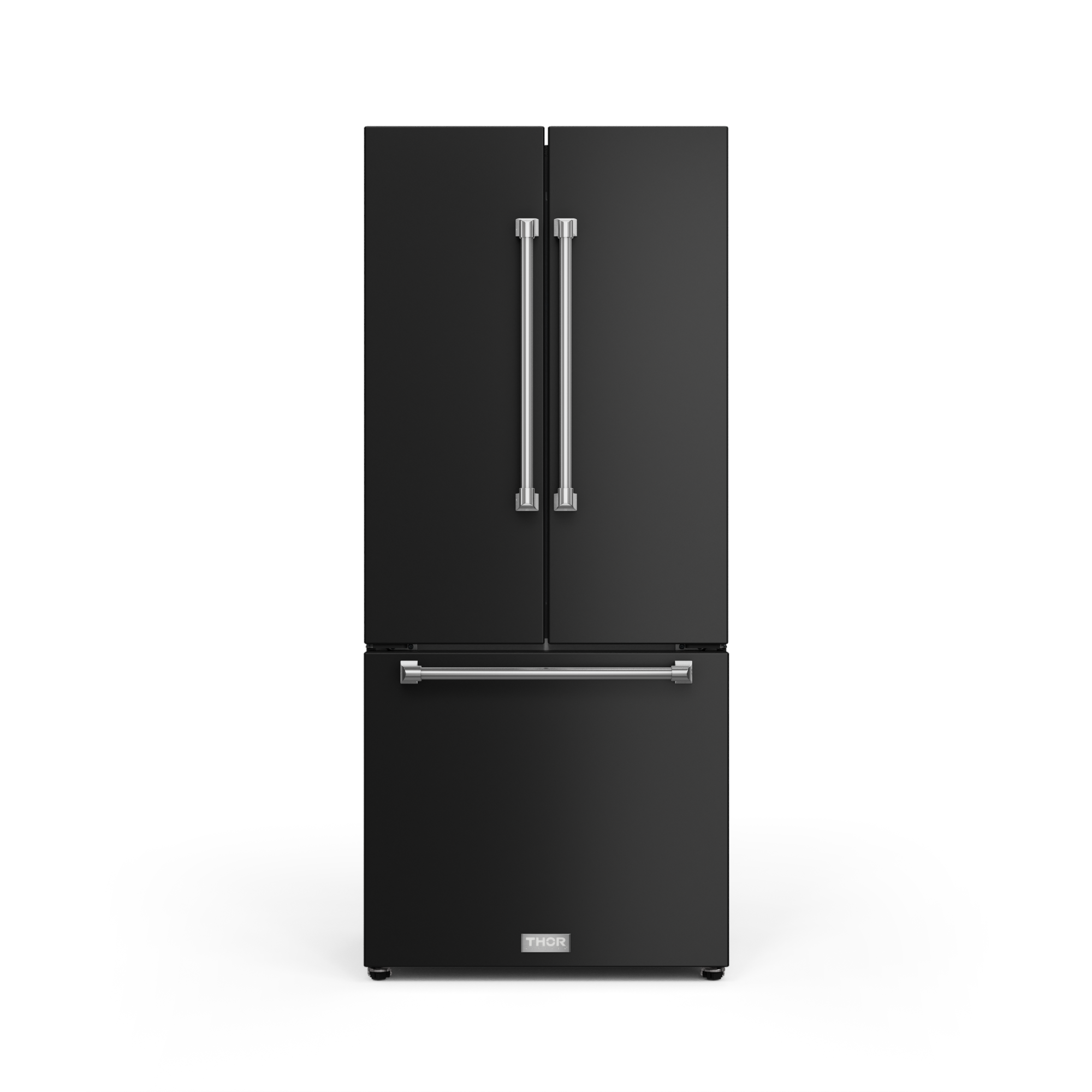 30 Inch 17.5 cu ft French Door Counter Depth Refrigerator with Ice Maker in Black/Stainless Steel | Gordon Ramsay Series - RF3017FFD00-SS