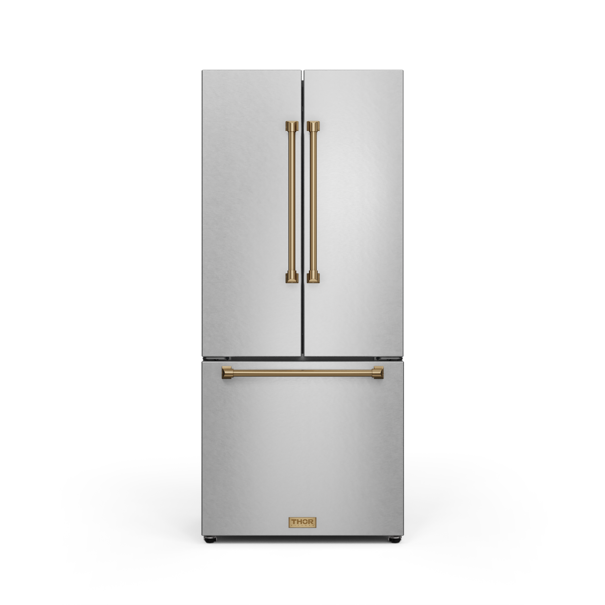 30 Inch 17.5 cu ft French Door Counter Depth Refrigerator with Ice Maker in Stainless Steel/Bronze | Gordon Ramsay Series - RF3017FFD99-BRZ