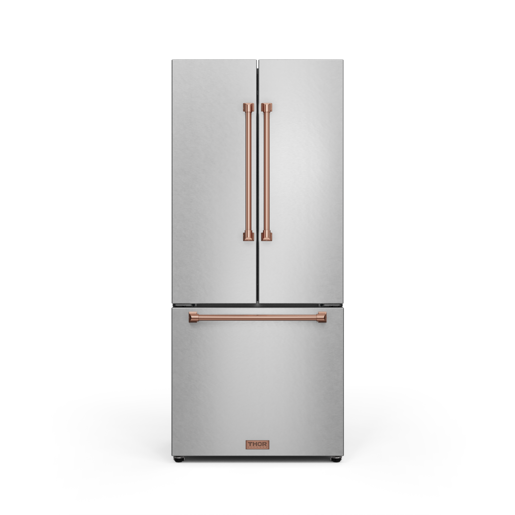 30 Inch 17.5 cu ft French Door Counter Depth Refrigerator with Ice Maker in Stainless Steel/Rose Gold | Gordon Ramsay Series - RF3017FFD99-RSG