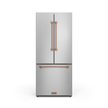 30 Inch 17.5 cu ft French Door Counter Depth Refrigerator with Ice Maker in Stainless Steel/Rose Gold | Gordon Ramsay Series