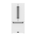 30 Inch French Door Counter Depth Refrigerator with Ice Maker – White/Black | Gordon Ramsay Series