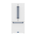 30 Inch French Door Counter Depth Refrigerator with Ice Maker – White/Blue | Gordon Ramsay Series