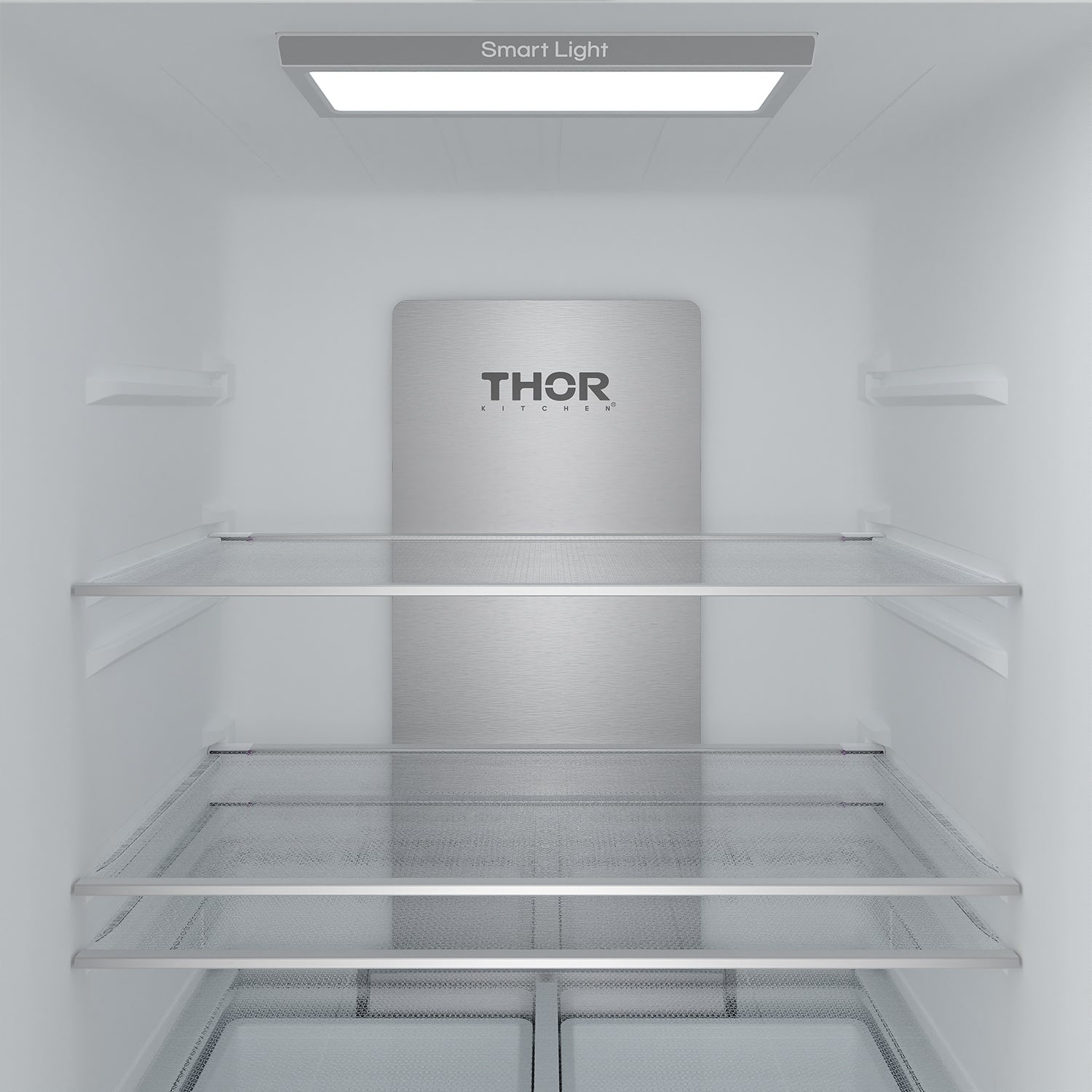 30 Inch French Door Counter Depth Refrigerator with Ice Maker – White/Blue | Gordon Ramsay Series