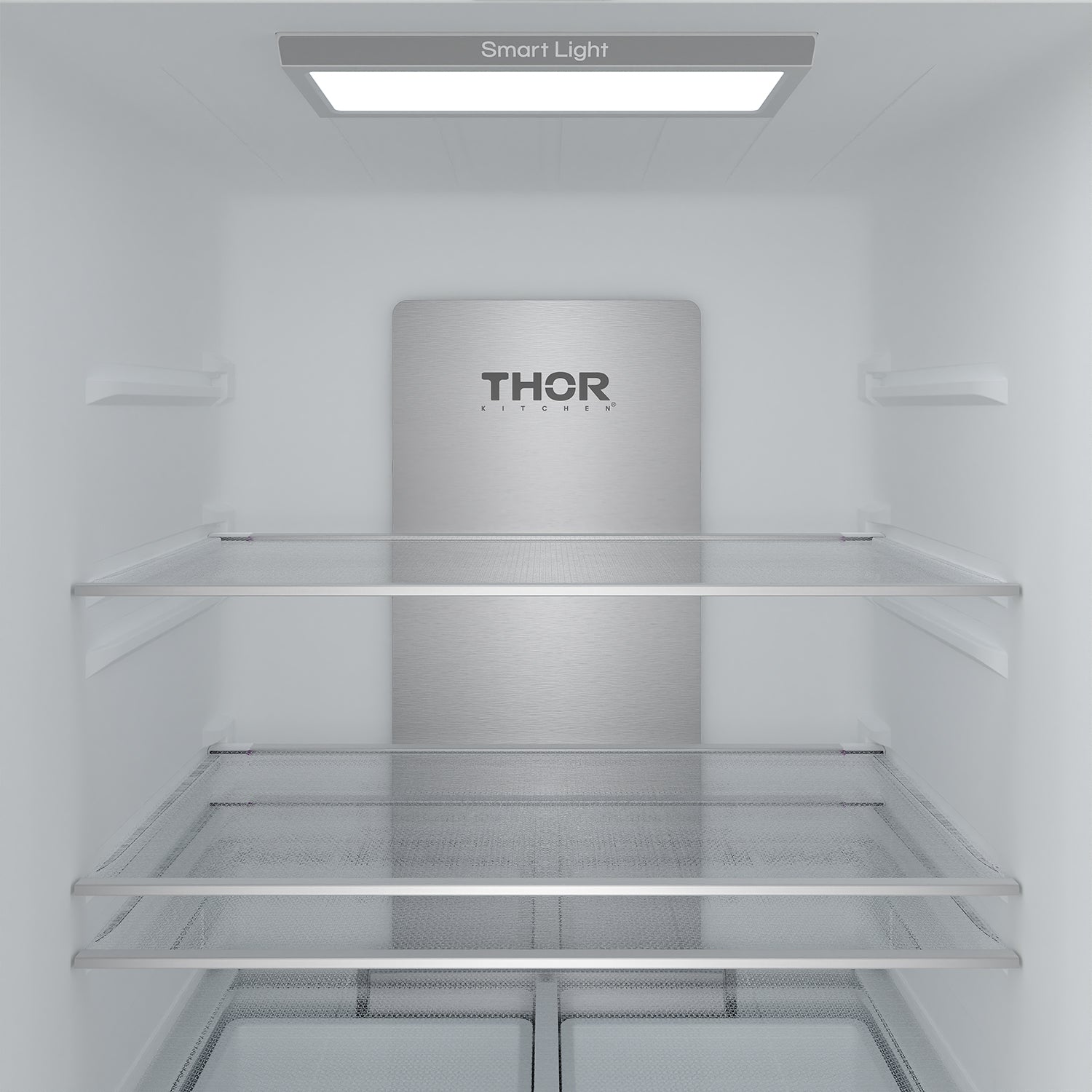 30 Inch French Door Counter Depth Refrigerator with Ice Maker – White/Bronze | Gordon Ramsay Series