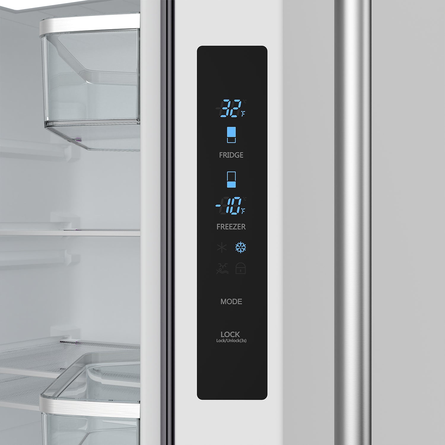 30 Inch Collection French Door Counter Depth Refrigerator with Ice Maker – White | Gordon Ramsay Series
