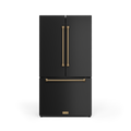 36 Inch 20.3 cu ft French Door Counter Depth Refrigerator with Ice Maker in Black/Bronze | Gordon Ramsay Series