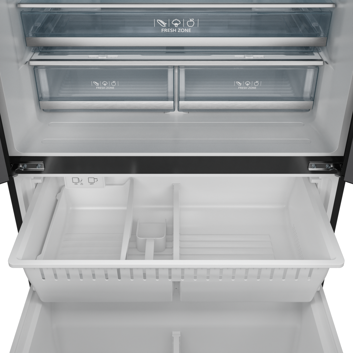 36-Inch Black/Bronze French Door Counter Depth Refrigerator