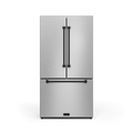 36 Inch 20.3 cu ft French Door Counter Depth Refrigerator with Ice Maker in Stainless Steel/Black | Gordon Ramsay Series
