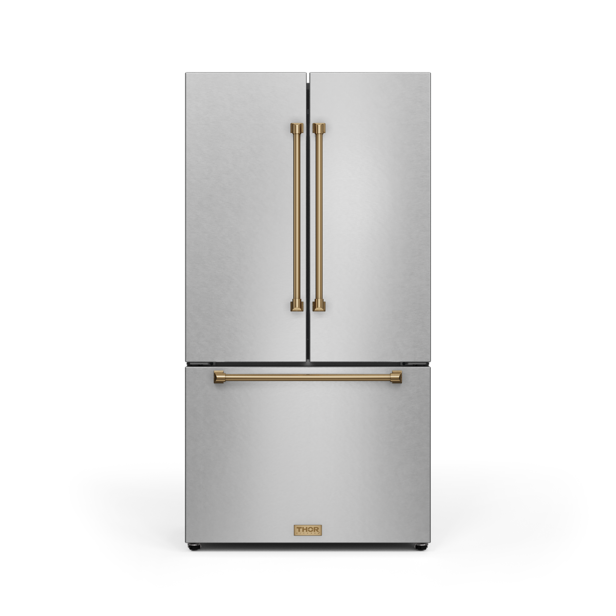 36 Inch 20.3 cu ft French Door Counter Depth Refrigerator with Ice Maker in Stainless Steel/Bronze | Gordon Ramsay Series - RF3621CTD99-BRZ