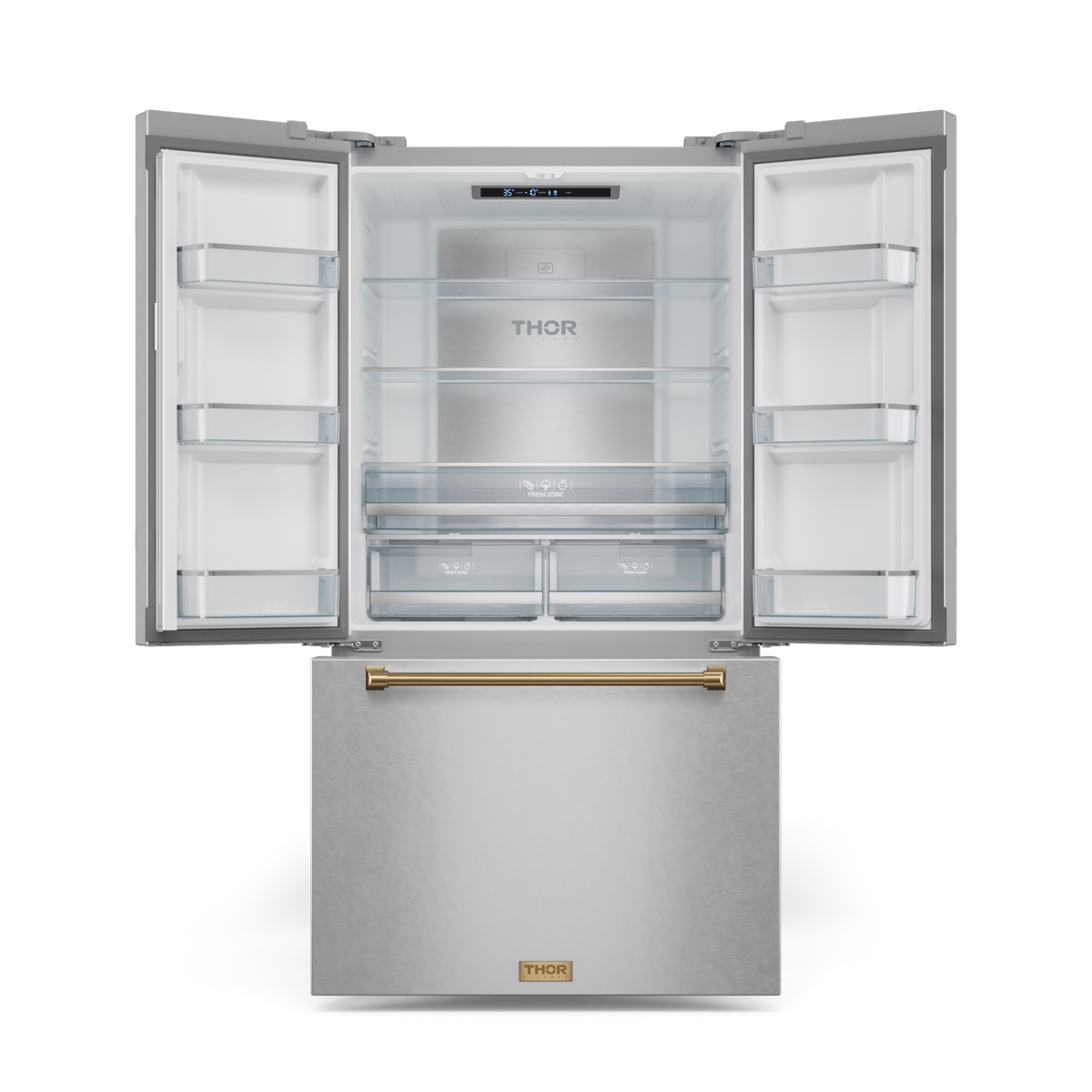 36-Inch Stainless Steel/Bronze French Door Counter Depth
