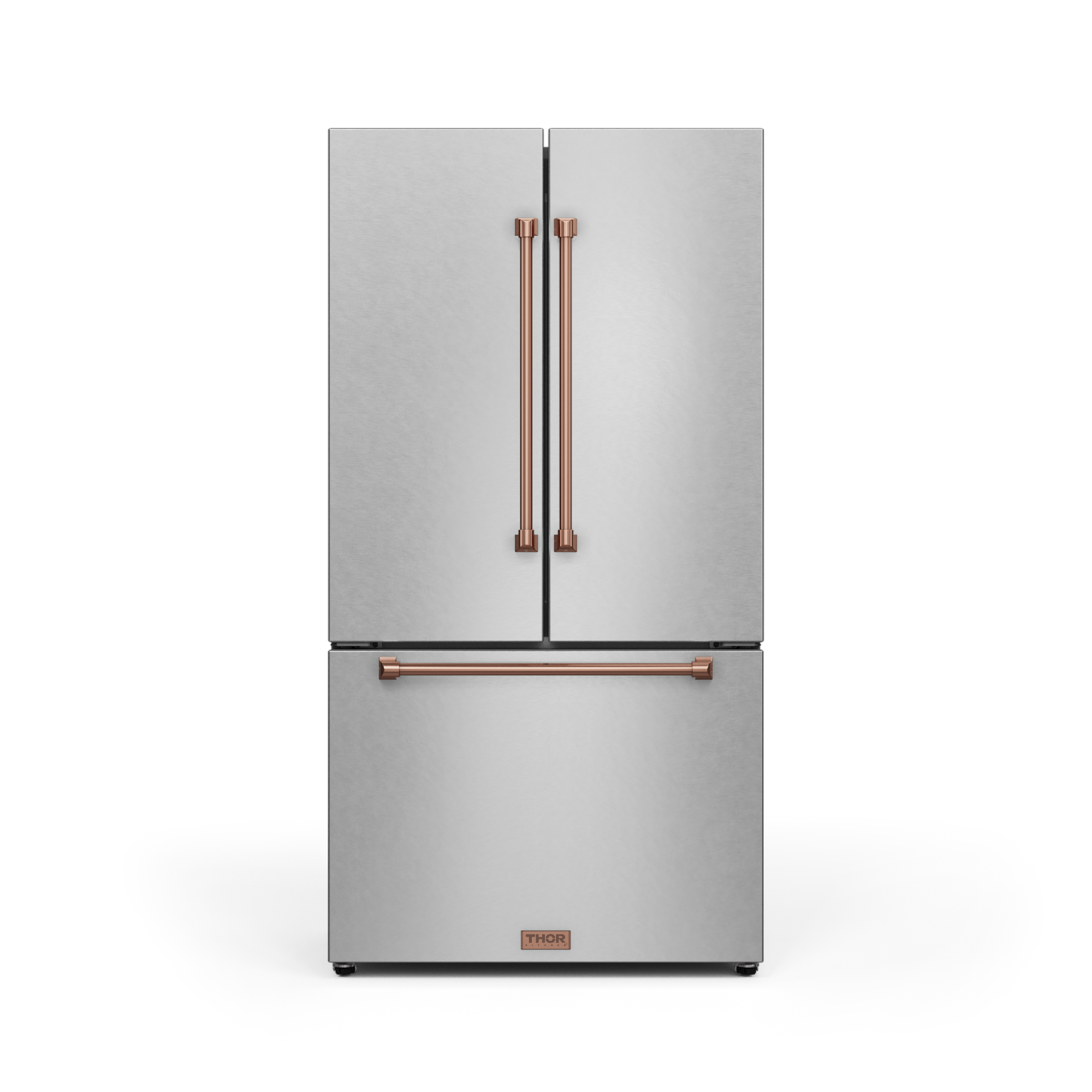 36 Inch 20.3 cu ft French Door Counter Depth Refrigerator with Ice Maker in Stainless Steel/Rose Gold | Gordon Ramsay Series - RF3621CTD99-RSG