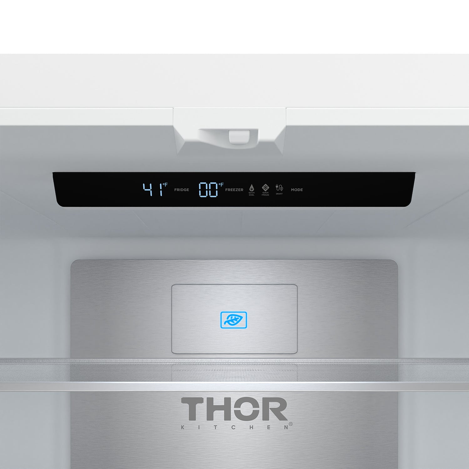 36 Inch French Door Counter Depth Refrigerator with Ice Maker – White/Bronze | Gordon Ramsay Series