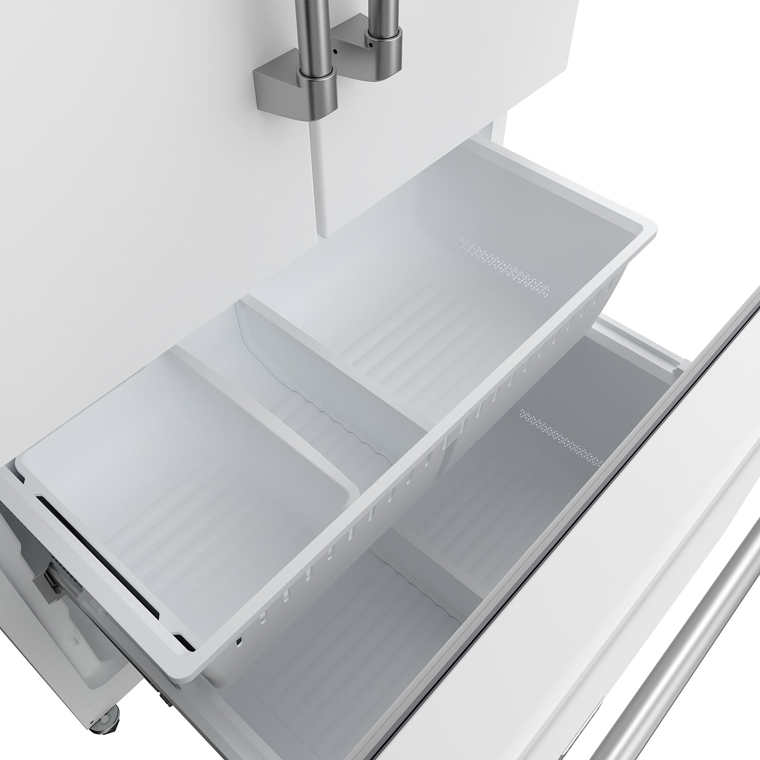 36 Inch Collection French Door Counter Depth Refrigerator with Ice Maker – White | Gordon Ramsay Series