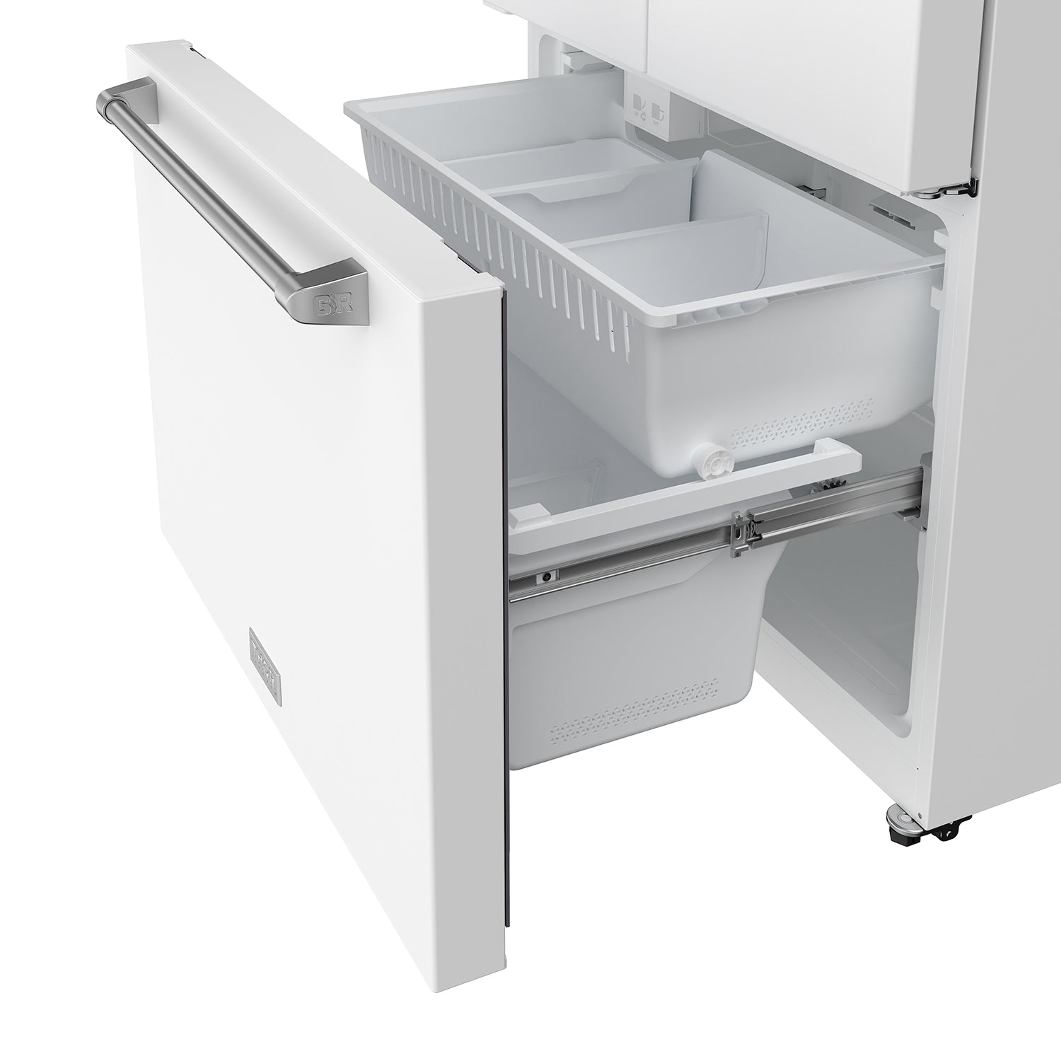 36 Inch Collection French Door Counter Depth Refrigerator with Ice Maker – White | Gordon Ramsay Series