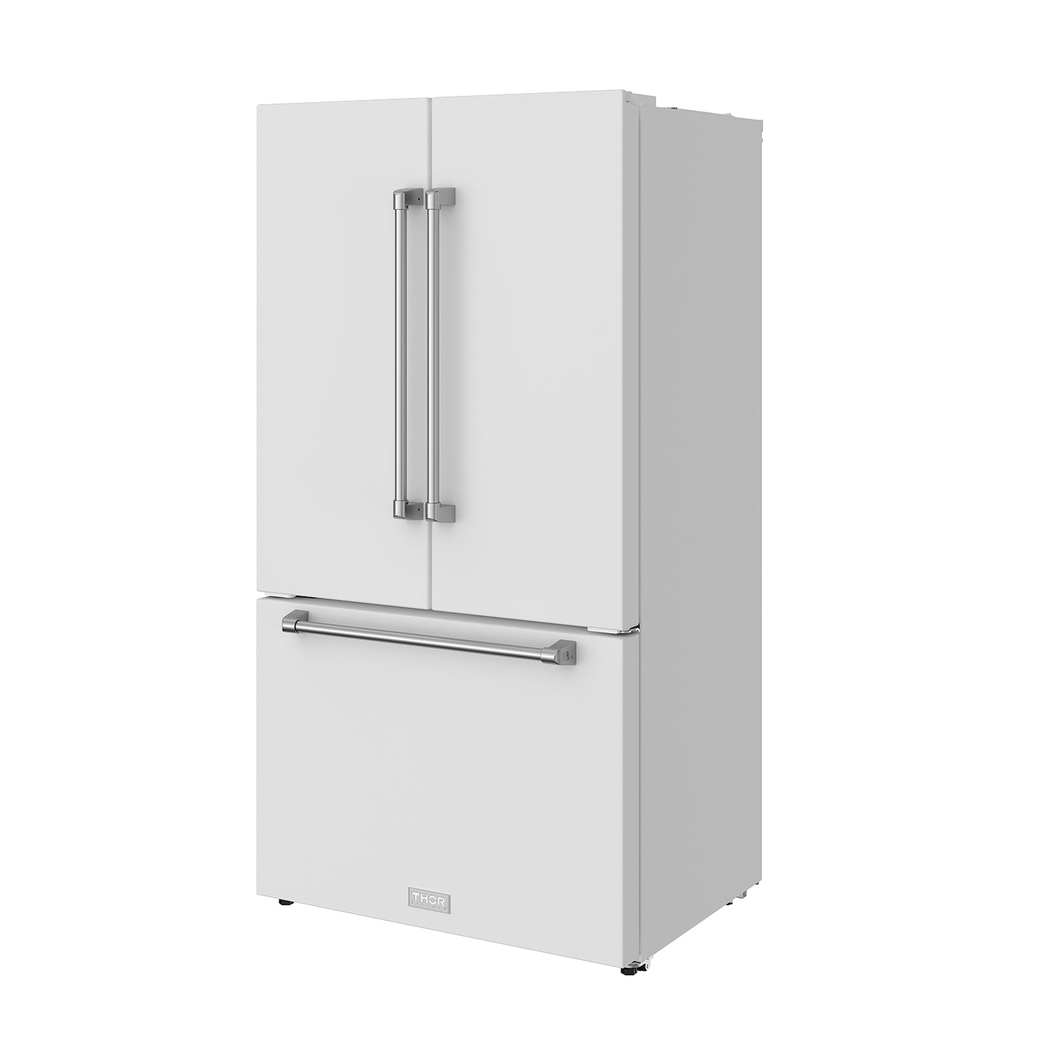 36 Inch Collection French Door Counter Depth Refrigerator with Ice Maker – White | Gordon Ramsay Series