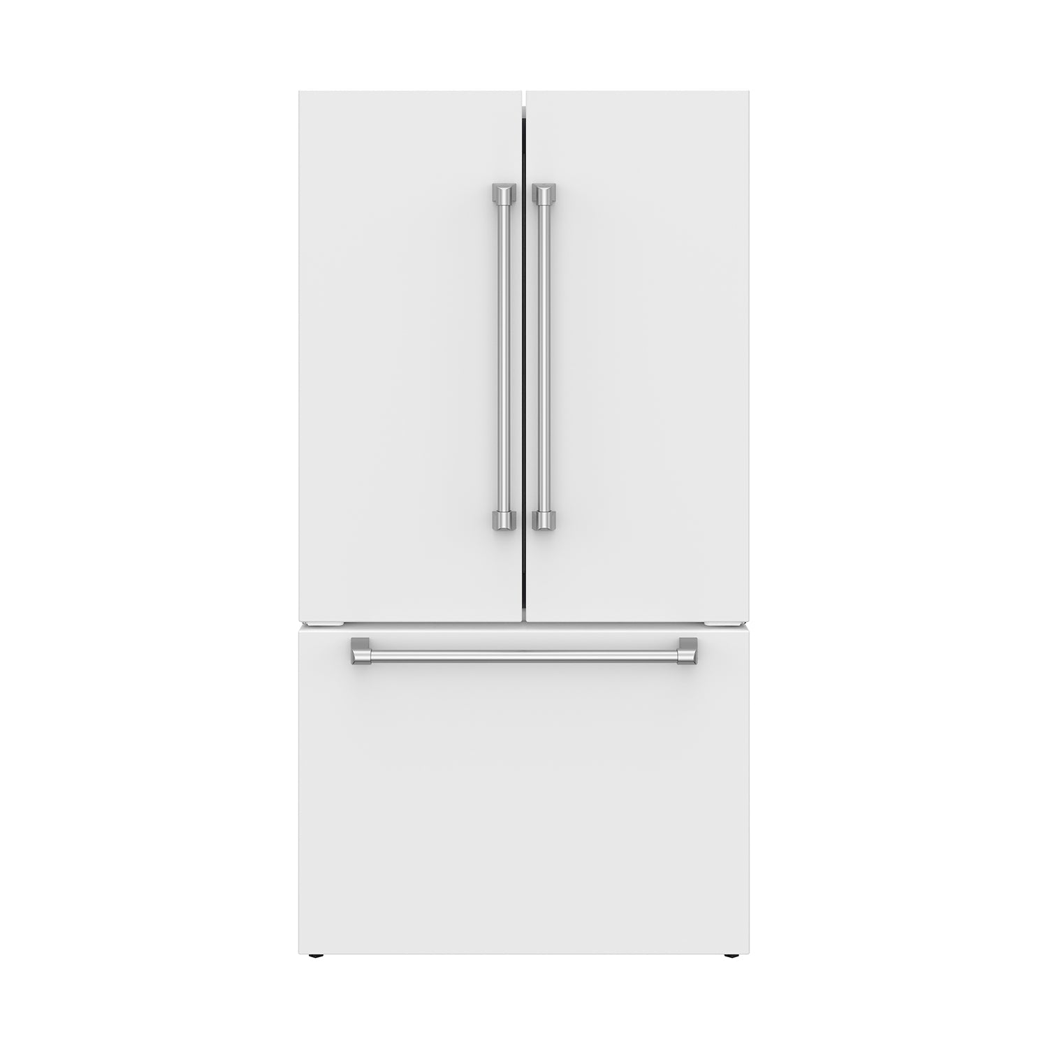 36 Inch Collection French Door Counter Depth Refrigerator with Ice Maker – White | Gordon Ramsay Series