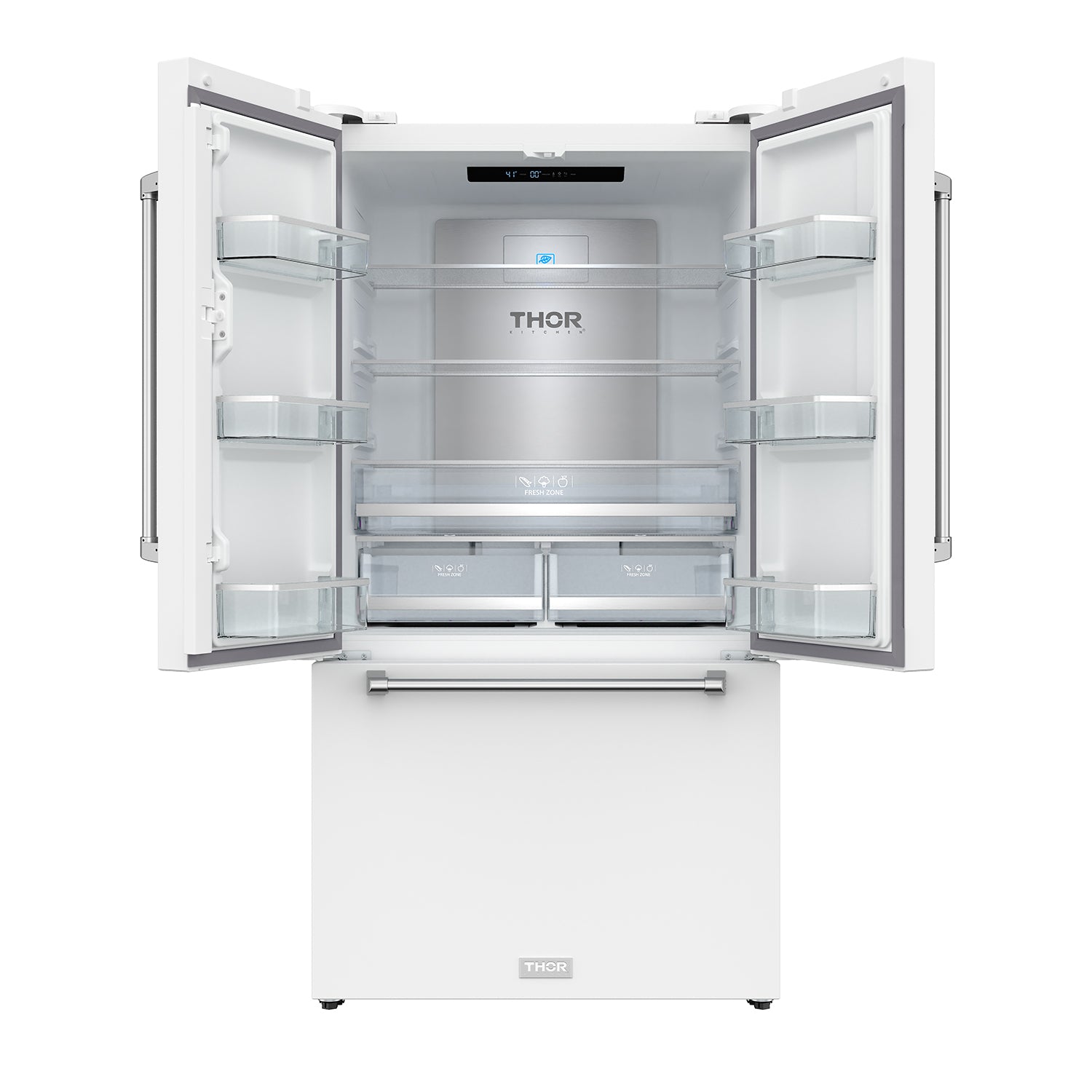 36 Inch Collection French Door Counter Depth Refrigerator with Ice Maker – White | Gordon Ramsay Series