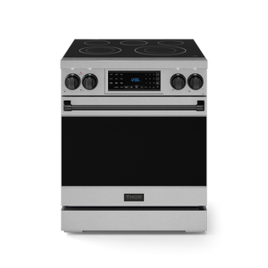 30 Inch Professional Electric Range with Tilt Panel Touch Control in Stainless Steel/Black | Gordon Ramsay Series