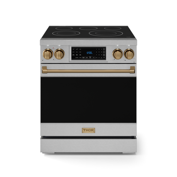30-Inch Stainless Steel/Bronze Pro-Style Electric Range | Gordon