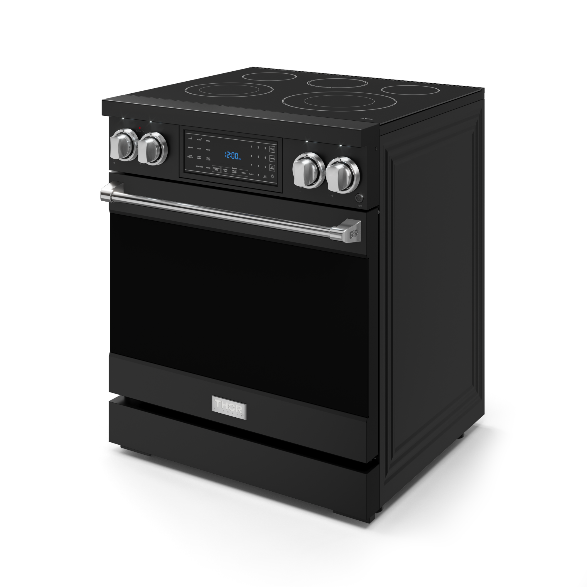 30 Inch Professional Electric Range with Tilt Panel Touch Control in Black/Stainless Steel | Gordon Ramsay Series - RSE30B-SS